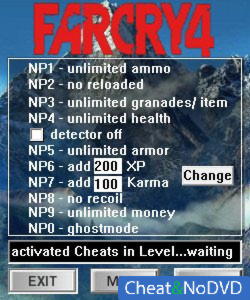 Far Cry 4  Trainer +10 v1.6.0 - 1.7.0 {dR.oLLe}