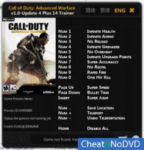 Call of Duty: Advanced Warfare  Trainer +14 v1.0 Up 4 {FLiNG}