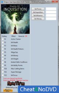Dragon Age: Inquisition  Trainer +15 v1.03 {MrAntiFun}