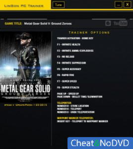 Metal Gear Solid 5: Ground Zeroes  Trainer +13 Update 23.01.2015 {LinGon}