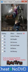 Fable 3  Trainer +5 Latest Steam Version {MrAntiFun}