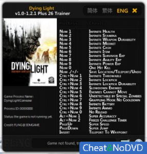 Dying Light  Trainer +25 v1.0 - 1.2.1 {FLiNG}