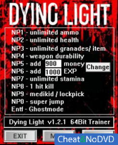 Dying Light  Trainer +11 v1.2.0 - 1.2.1 {dR.oLLe}