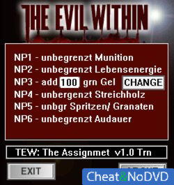 The Evil Within The Assignment  Trainer +6 v1.0 {dR.oLLe}