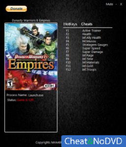 Dynasty Warriors 8: Empires  Trainer +11 v1.0 {MrAntiFun}