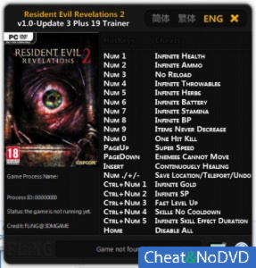 Resident Evil: Revelations 2 Episode 1  Trainer +19 v1.0 Update 3 {FLiNG}