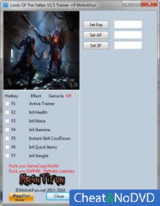 Lords of the Fallen  Trainer +9 v1.5 {MrAntiFun}