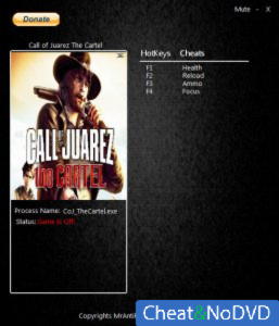 Call of Juarez: The Cartel  Trainer +4 v1.1.12 {MrAntiFun}