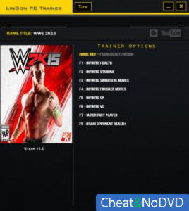 WWE 2K15  Trainer +8 v1.0 {LinGon}