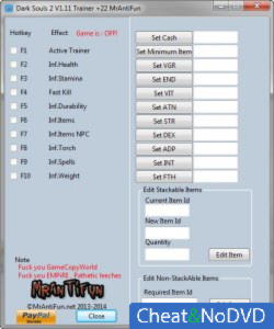 Dark Souls 2  Trainer +22 v1.11 {MrAntiFun}