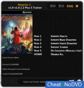 Magicka 2  Trainer +5 v1.0 - 1.0.1.2 {FLiNG}