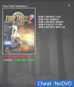 Euro Truck Simulator 2  Trainer +5 v1.18.1.3s: 64 Bit {LIRW / GHL}