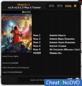 Magicka 2  Trainer +5 v1.0 - 1.0.1.3 {FLiNG}