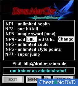 Devil May Cry 4: Special Edition  Trainer +7 v1.0 {dR.oLLe}