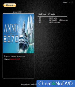 Anno 2070  Trainer +2 v2.00.7780 {MrAntiFun}