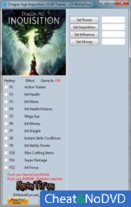 Dragon Age: Inquisition  Trainer +15 v1.09 {MrAntiFun}