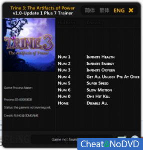 Trine 3: The Artifacts of Power  Trainer +7 v1.0 Update 1 {FLING}