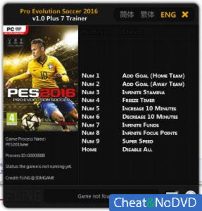 PES 2016  Trainer +7 v1.0 {FLiNG}