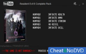 Resident Evil 6  Trainer +5 v1.0.6  {LIRW / GHL}