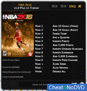 NBA 2K16  Trainer +11 v1.0 {FLiNG}