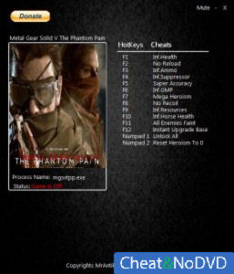 Metal Gear Solid 5: The Phantom Pain  Trainer +14 v1.04 {MrAntiFun} 