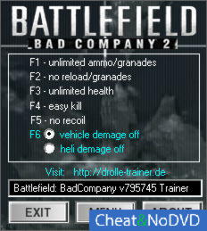 Battlefield: Bad Company 2  Trainer +6 v795745 {dR.oLLe}