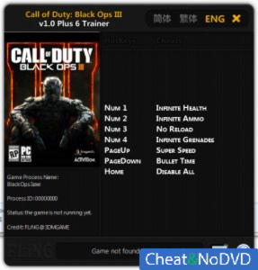 Call of Duty: Black Ops 3  Trainer +6 v1.0 {FLiNG}