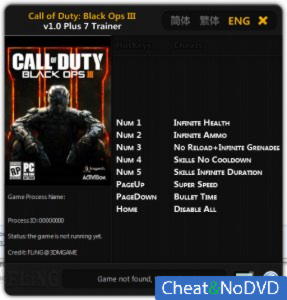 Call of Duty: Black Ops 3  Trainer +7 v1.0 {FLiNG}