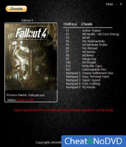 Fallout 4  Trainer +17 v1.1.30.0.0 {MrAntiFun}