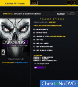 Darksiders 2: Deathinitive Edition  Trainer +9 v1.01 {LinGon}