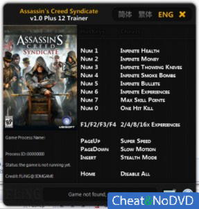 Assassin's Creed: Syndicate  Trainer +12 v1.0 {FLiNG}