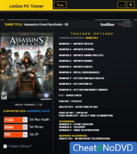 Assassin's Creed: Syndicate  Trainer +17 v1.12 {LinGon}