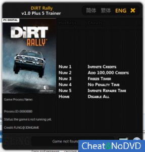 DiRT Rally  Trainer +5 v1.0 Updated {FLiNG}