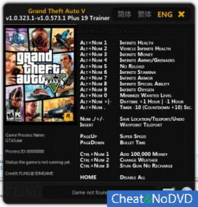 Grand Theft Auto 5  Trainer +18 GTA V 1.0.323.1 - 1.0.573.1 {FLiNG}