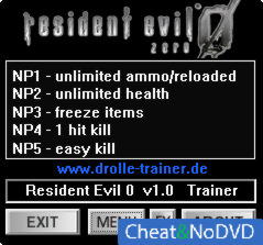 Resident Evil 0 HD Remaster  Trainer +5 v1.0 {dR.oLLe}