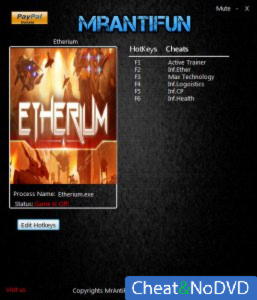 Etherium  Trainer +5 v1.0.0.9200 {MrAntiFun}