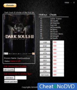 Dark Souls 2: Scholar Of The First Sin  Trainer +20 v1.02 {MrAntiFun}