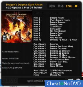 Dragons Dogma: Dark Arisen  Trainer +24 v1.0 Update 1 {FLiNG}