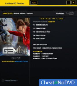 Gemini: Heroes Reborn  Trainer +9 v1.01 {LinGon}