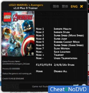 LEGO Marvel's Avengers  Trainer +9 v1.0 x64 {FLiNG}