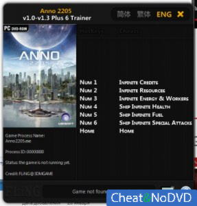 Anno 2205  Trainer +6 v1.0 - 1.3 {FLiNG}