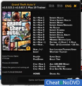 Grand Theft Auto 5  Trainer +18 GTA V 1.0.323.1 - 1.0.617.1 {FLiNG}