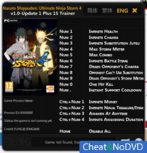 Naruto Shippuden: Ultimate Ninja Storm 4  Trainer +13 v1.0 Update 1{FLiNG}