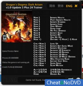 Dragons Dogma: Dark Arisen  Trainer +24 v1.0 Update 3 {FLiNG}