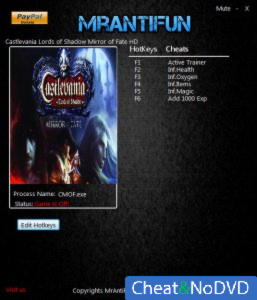 Castlevania: Lords of Shadow Mirror of Fate  Trainer +5 v2.21.2016 {MrAntiFun}