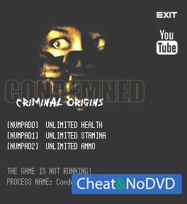 Condemned: Criminal Origins  Trainer +3 v1.0 {LIRW GHL}