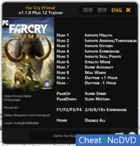 Far Cry: Primal  Trainer +12 v1.1.0 {FLiNG}