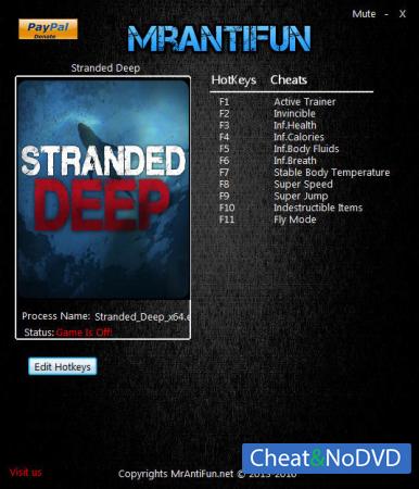 Stranded Deep  Trainer +10 v0.11.H1: 64Bit {MrAntiFun}