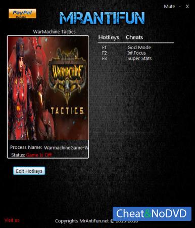 Warmachine: Tactics  Trainer +3 v0.9.4136 {MrAntiFun}