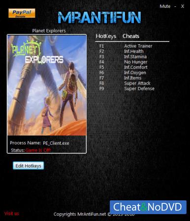 Planet Explorers  Trainer +8 v0.94 64Bit {MrAntiFun}